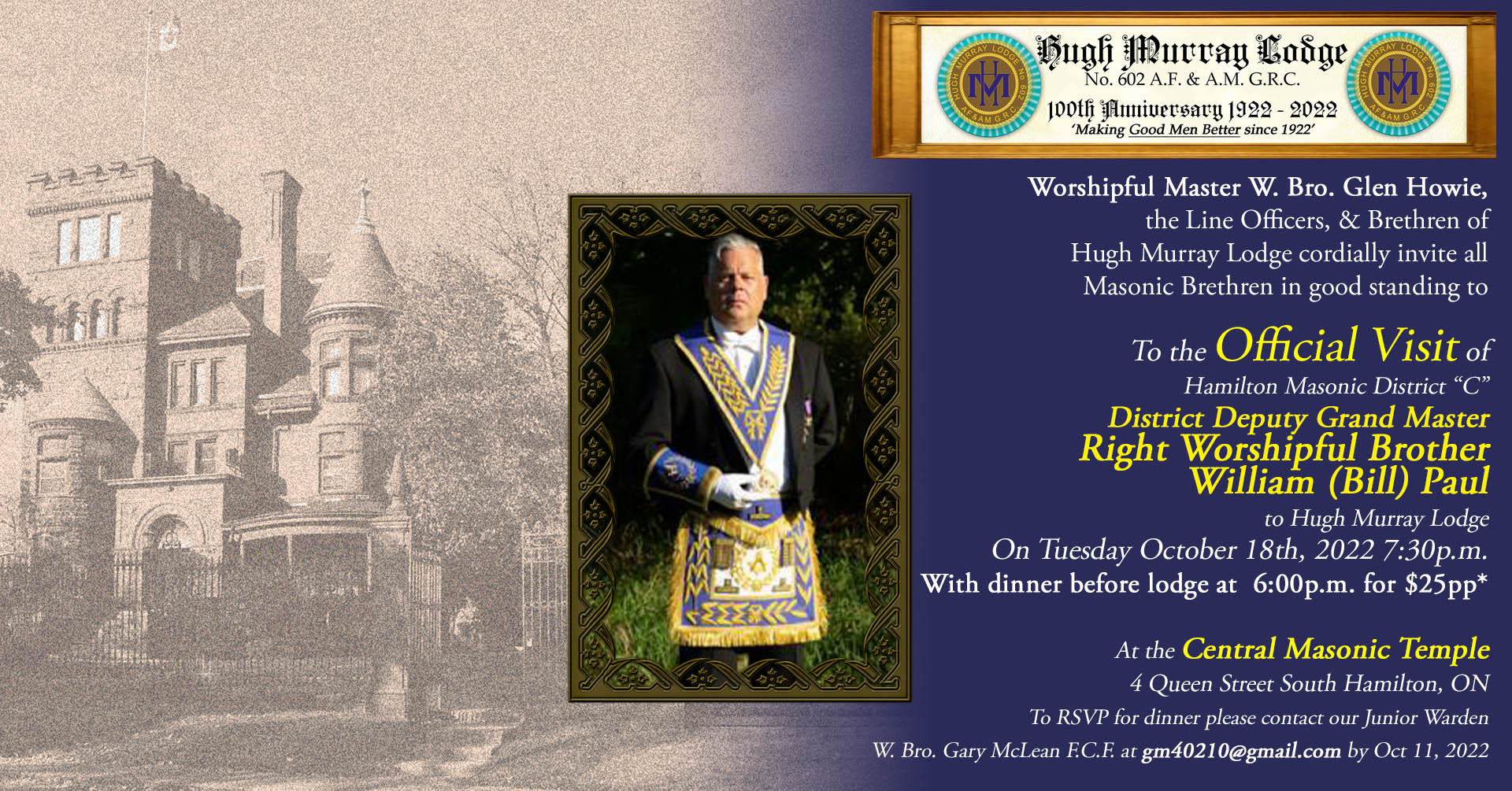 Invitation to DDGM Visit